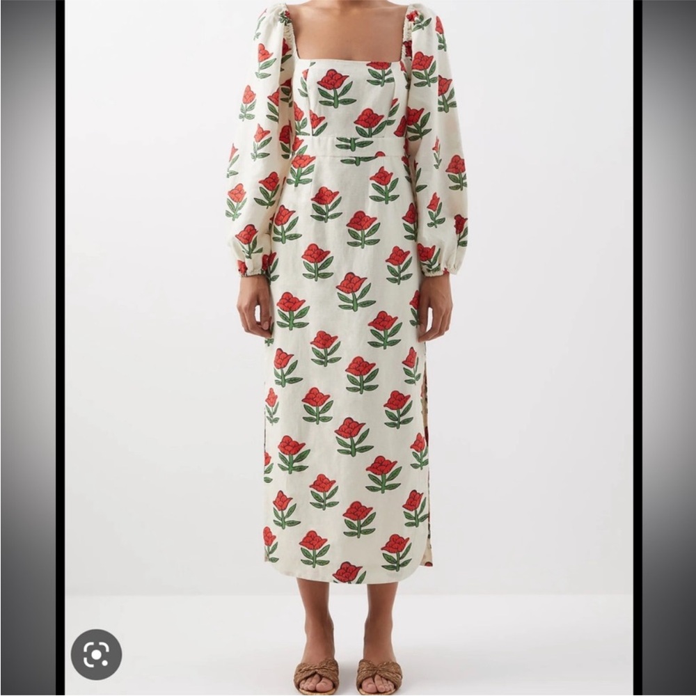 Rhode Lottie Dress in Scarlet Begonia